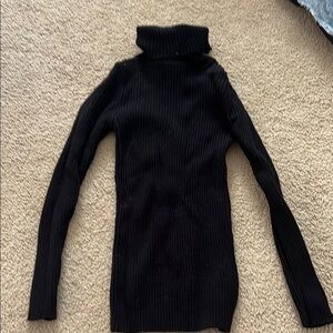 SHEIN Black Cowl Neck Sweater Sleek Minimalist Design